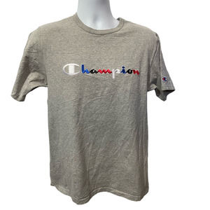 VINTAGE CHAMPION T SHIRT MENS Medium GRAY AUTHENTIC ATHLETIC APPAREL